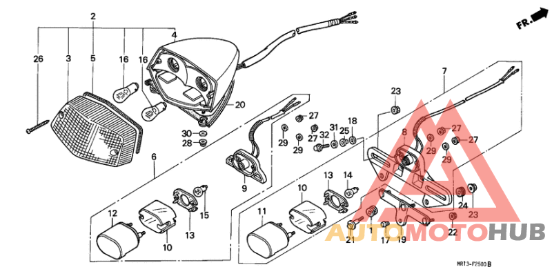 Taillight unit ass`y