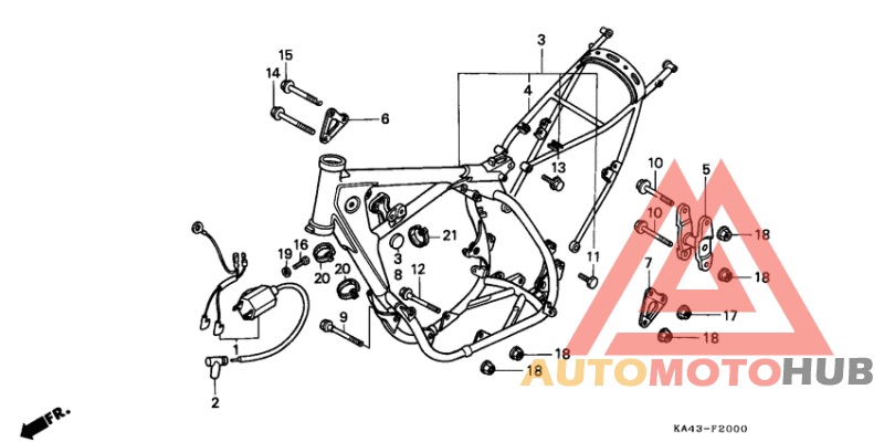 Frame body/ignition coil