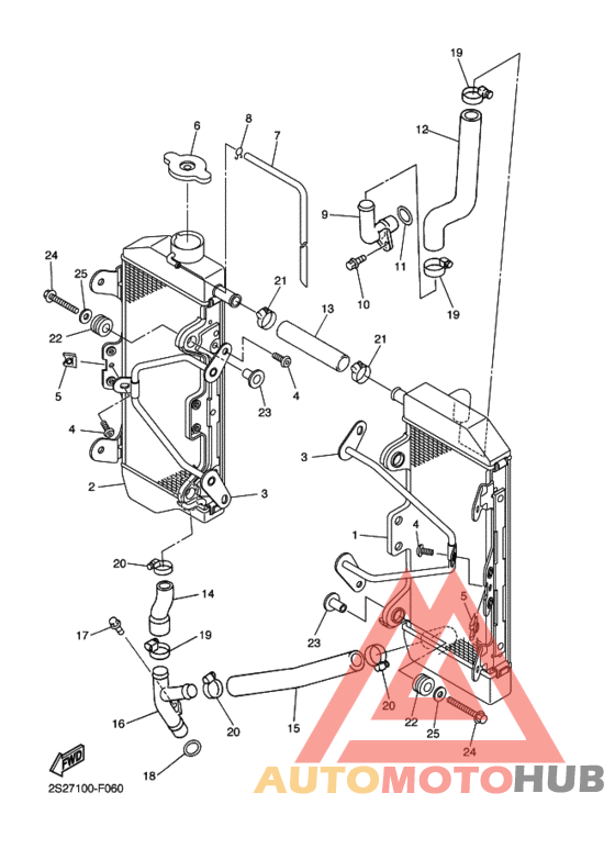 Радиатор и шланг