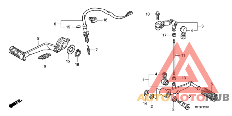 Brake pedal assy