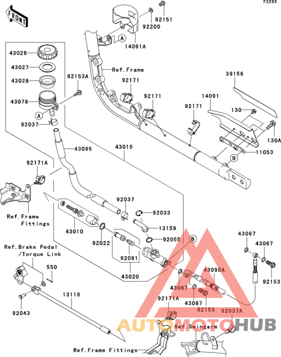 Rear master cylinder(a1)