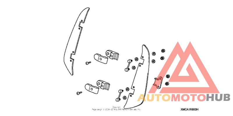 Windshield air deflector (tall)