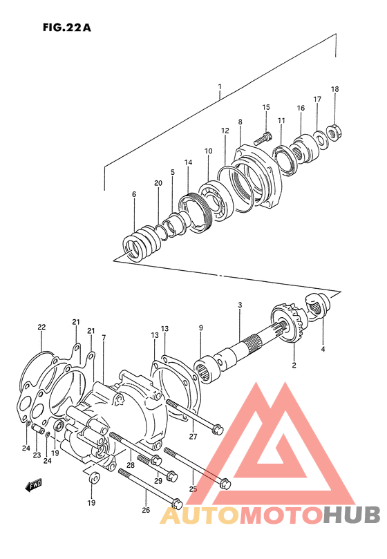 Secondary drive gear