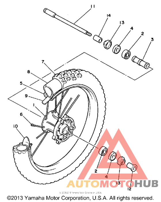 Переднее колесо