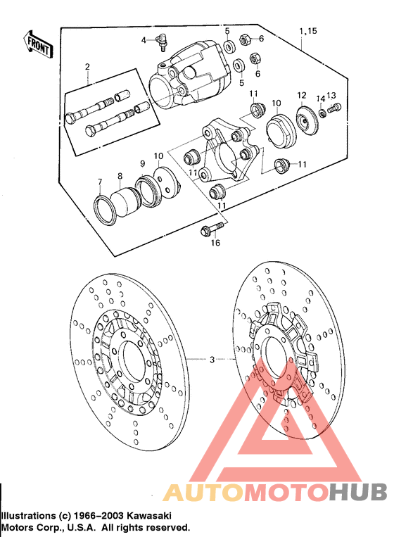 Передний суппорт