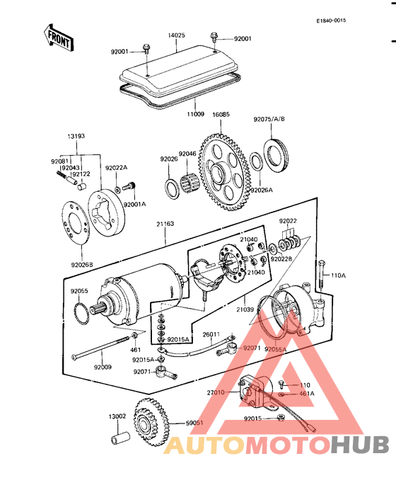 Starter motor/starter clutch