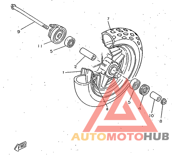 Переднее колесо