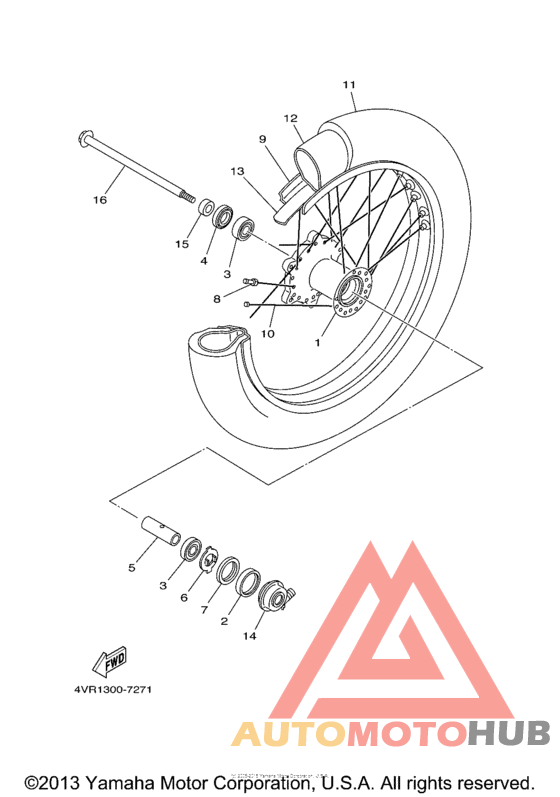 Переднее колесо