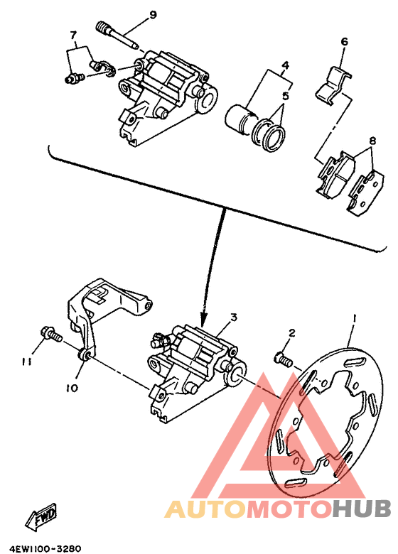 Задний суппорт