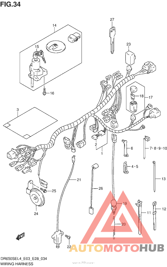 Wiring Harness (Dr650Sel4 E33)