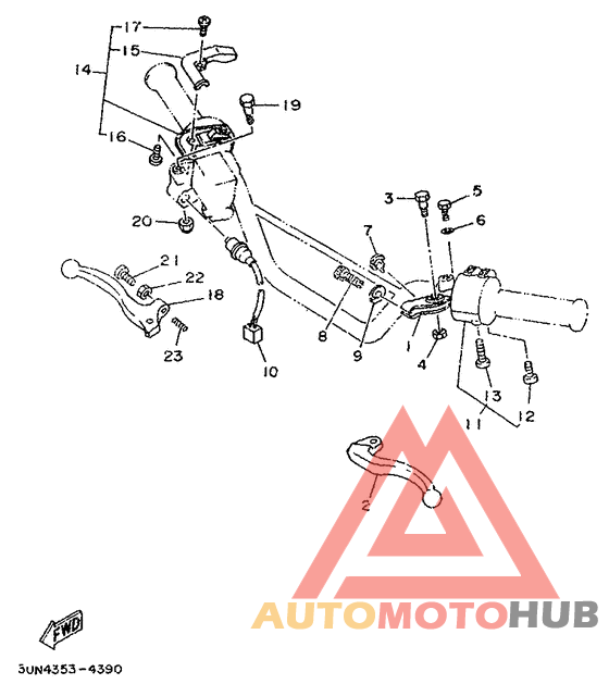 Handle switch. lever