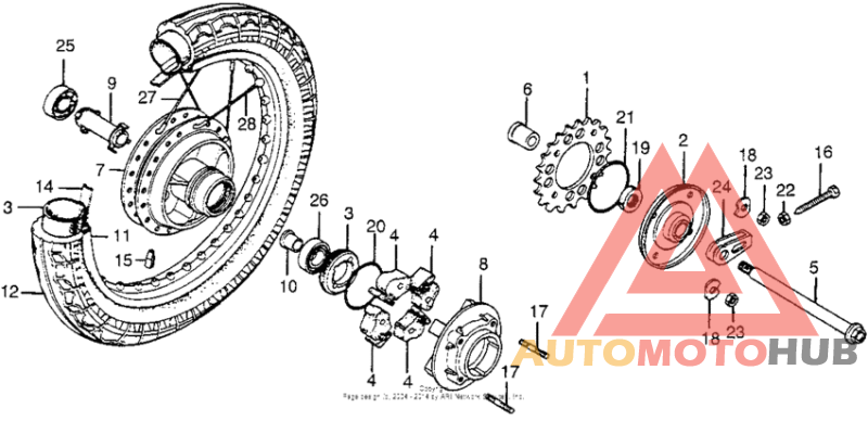 Переднее колесо