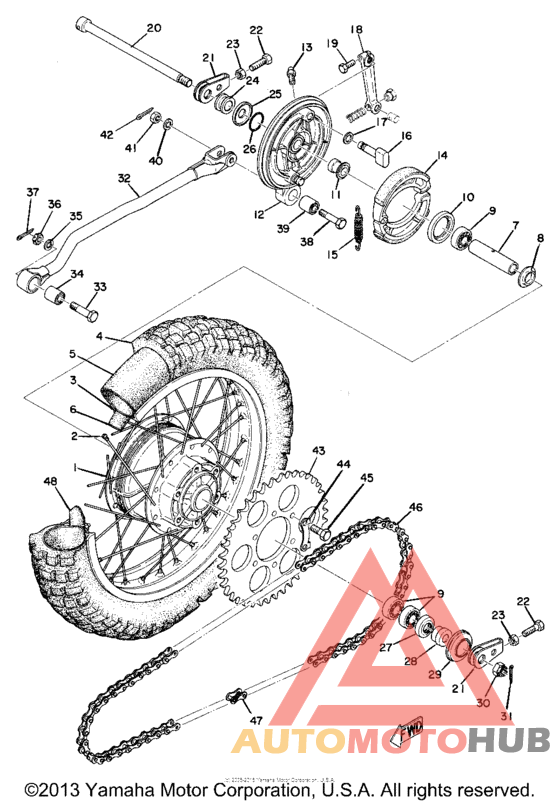 Переднее колесо