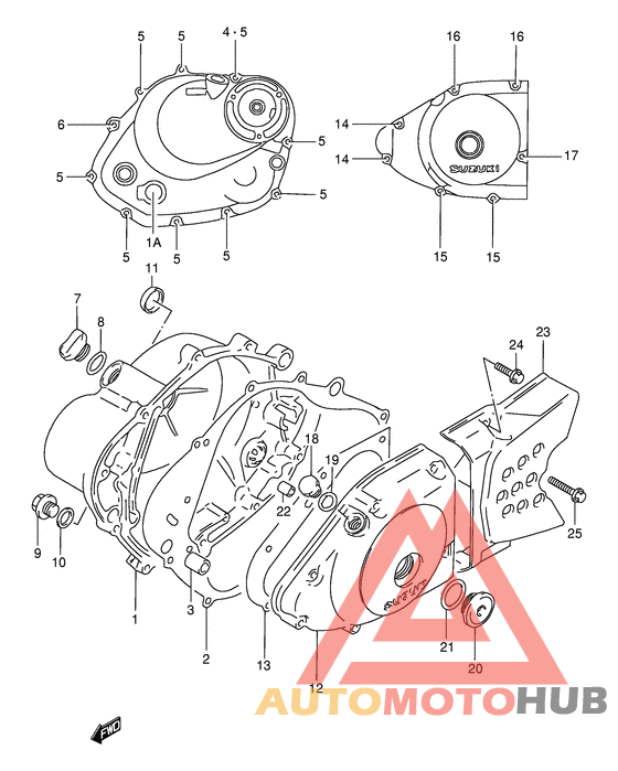 Crankcase cover ass`y  (v