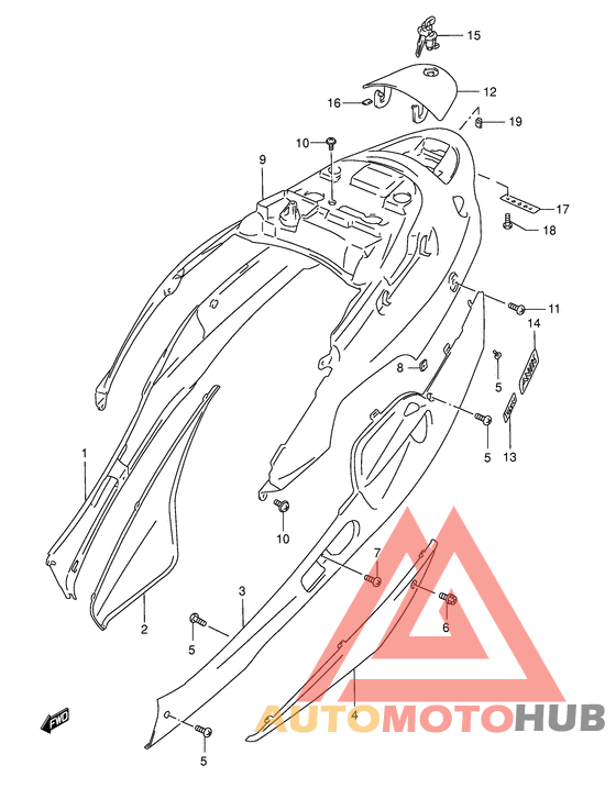 Обтекатель задний