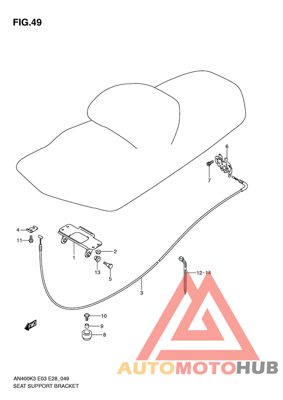 Seat support bracket
