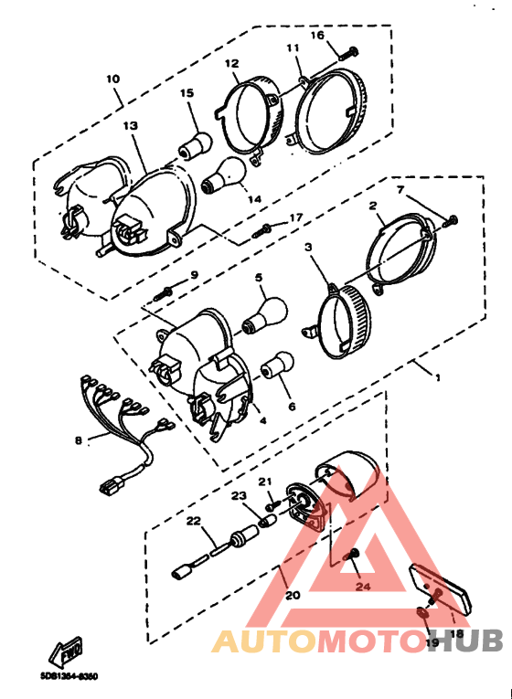 Taillight unit ass`y