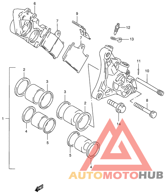 Передний суппорт
