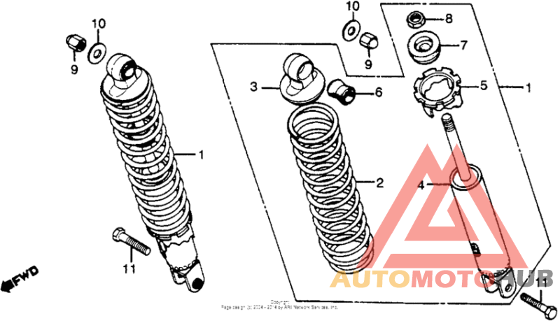 Rear shock absorber 79