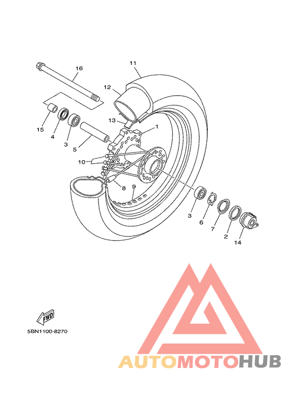 Переднее колесо
