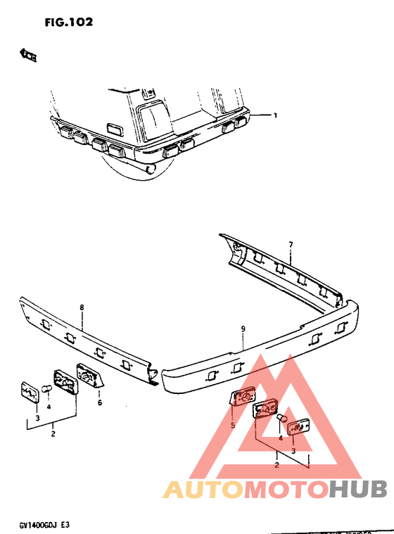 Rear end marker lamp set optional