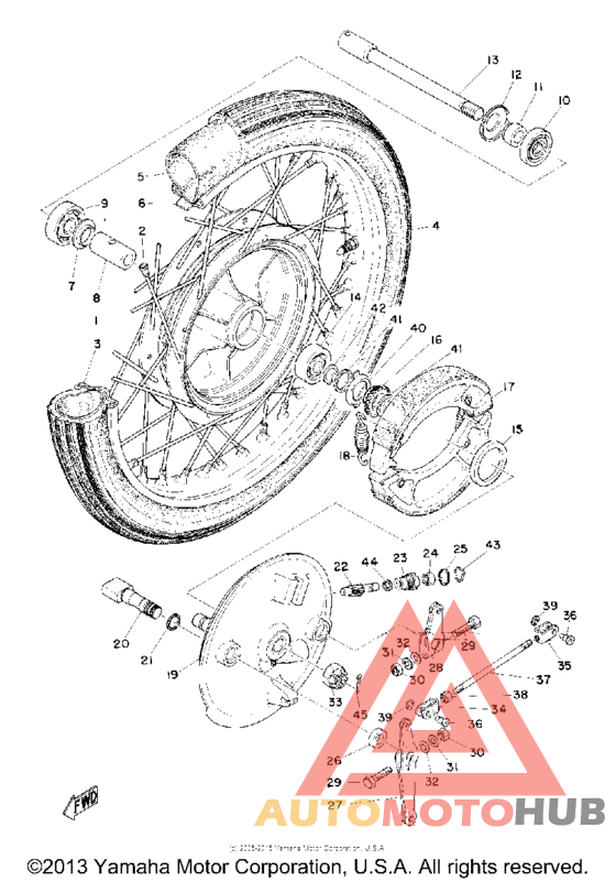 Переднее колесо