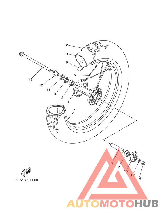Переднее колесо