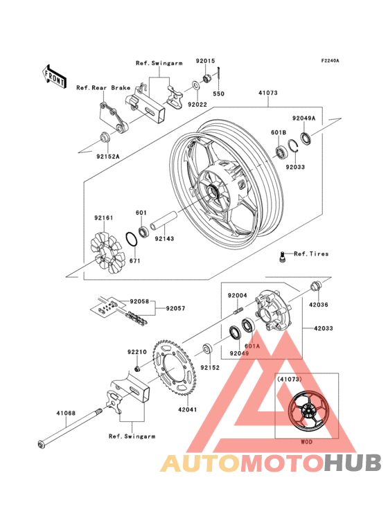 Rear hub(befa)