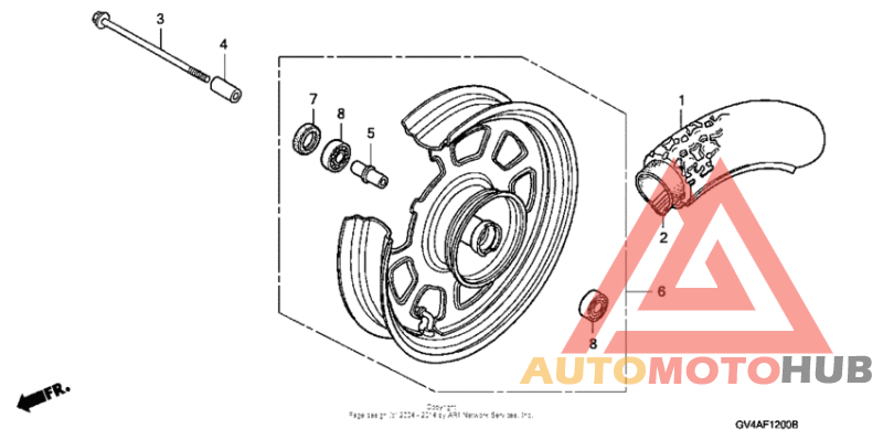 Переднее колесо