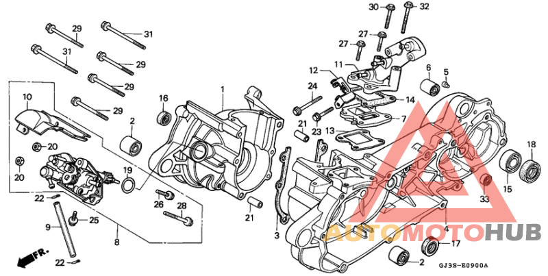 Crankcase/oil pump