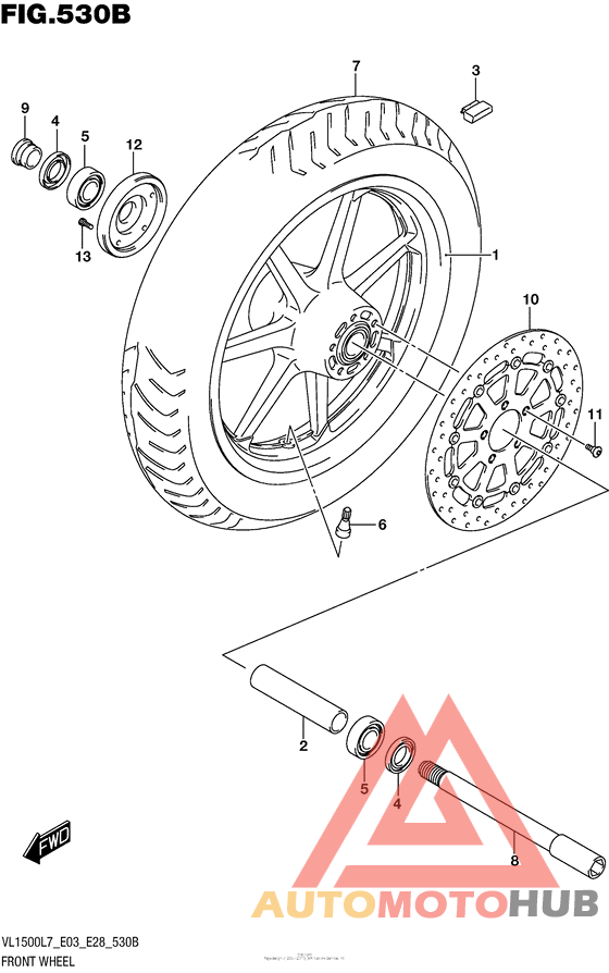 Front Wheel (Vl1500Bl7 E28)