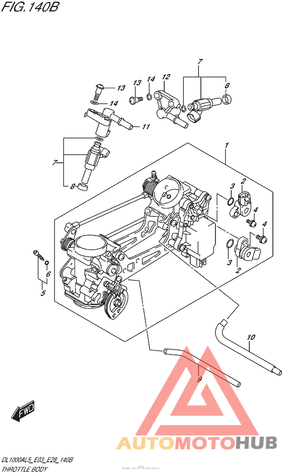Throttle Body (Dl1000Al5 E28)