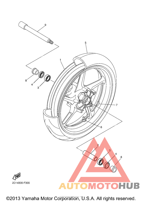 Переднее колесо