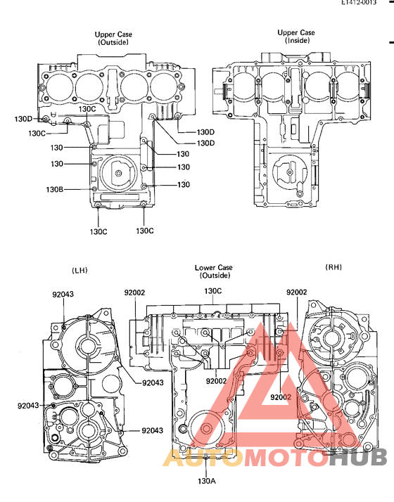 Crankcase bolt & stud pattern