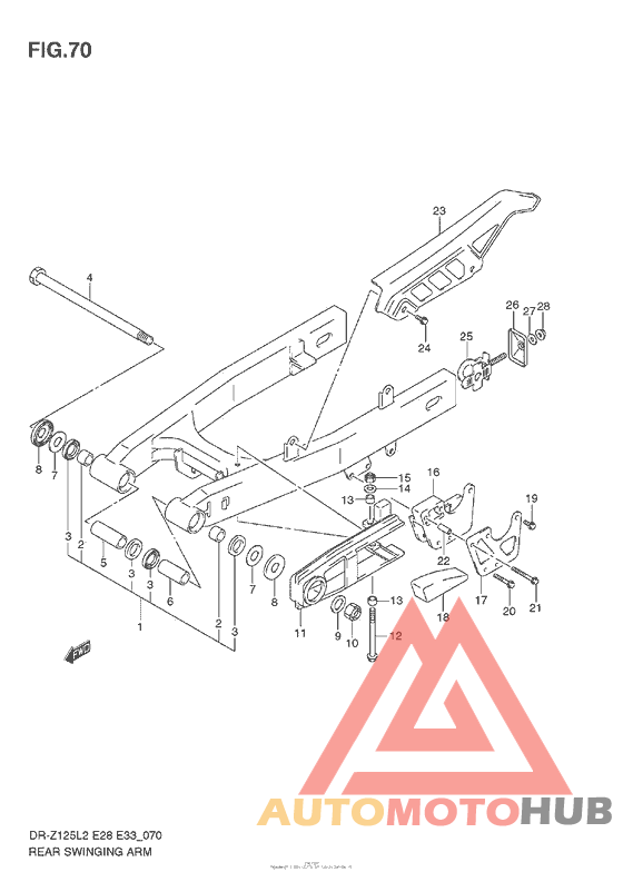 Rear Swinging Arm (Dr-Z125 E28)