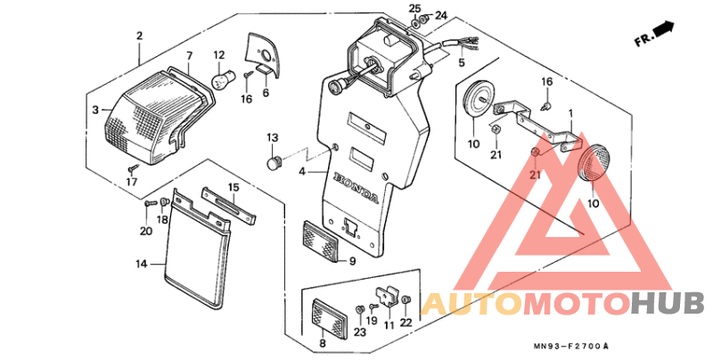 Taillight unit ass`y