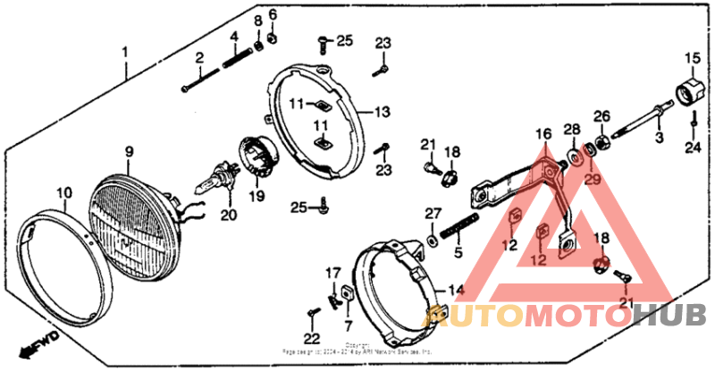 Gl650i headlight