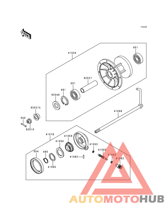 Front hub(kdx200-e4)