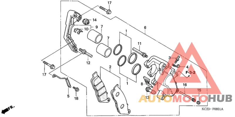 Передний суппорт