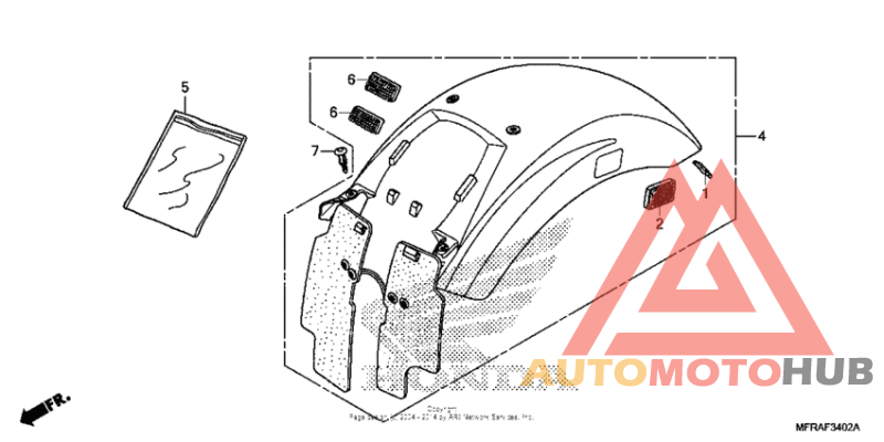 Rear fender (3)