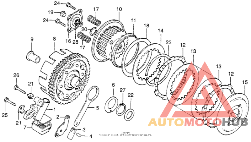 Clutch + oil pump