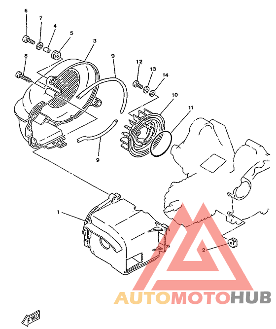 Air shroud. fan