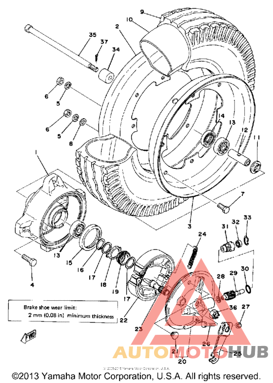 Переднее колесо