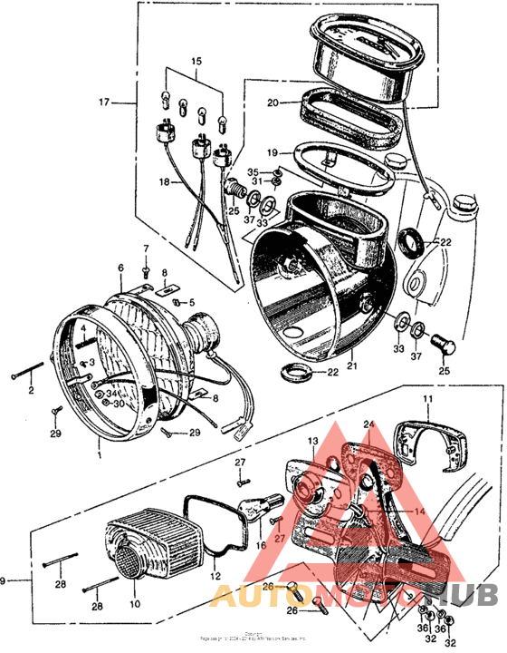 Cl160 headlight + taillight