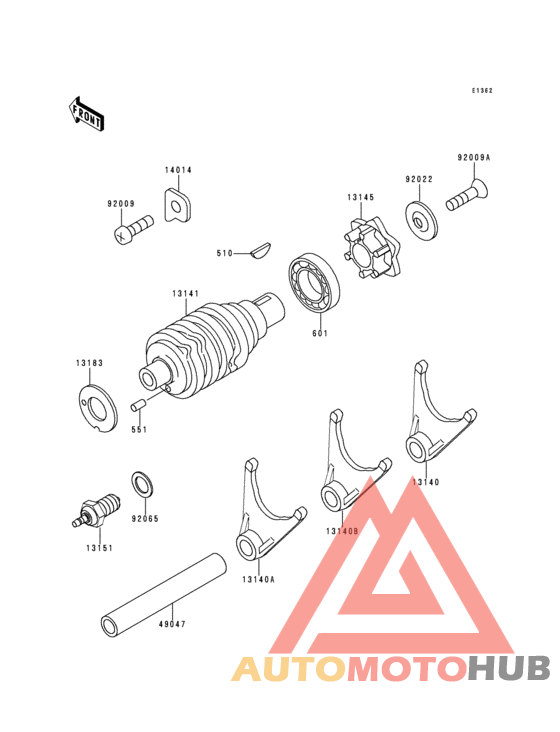 Change drum/shift fork