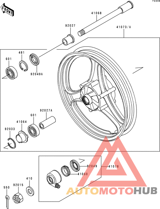 Переднее колесо