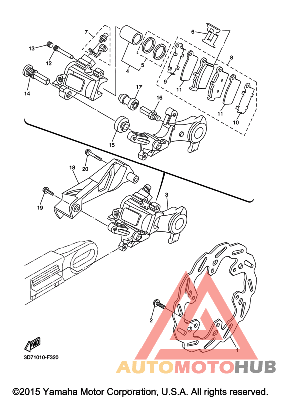 Задний суппорт