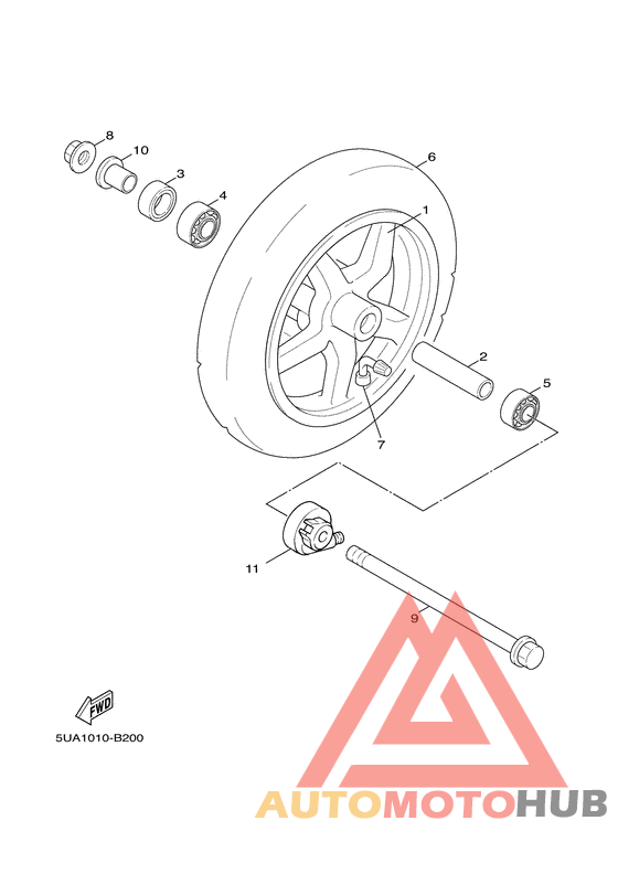 Переднее колесо