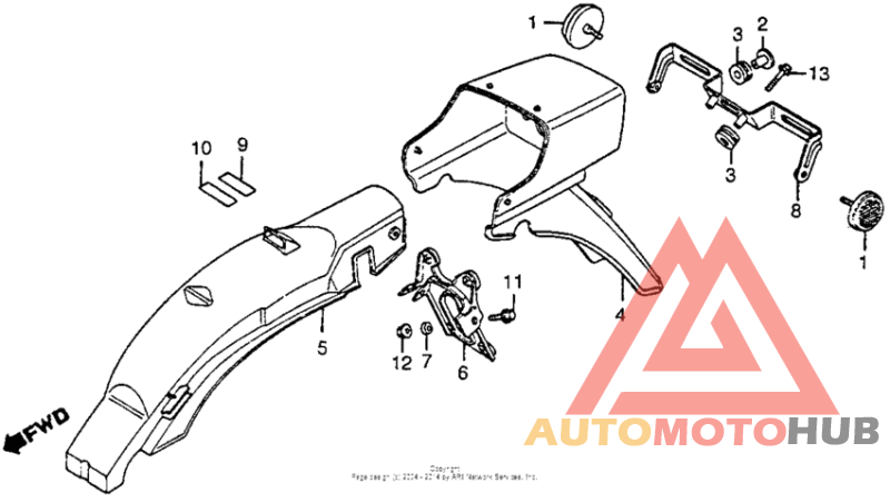 Задний бампер