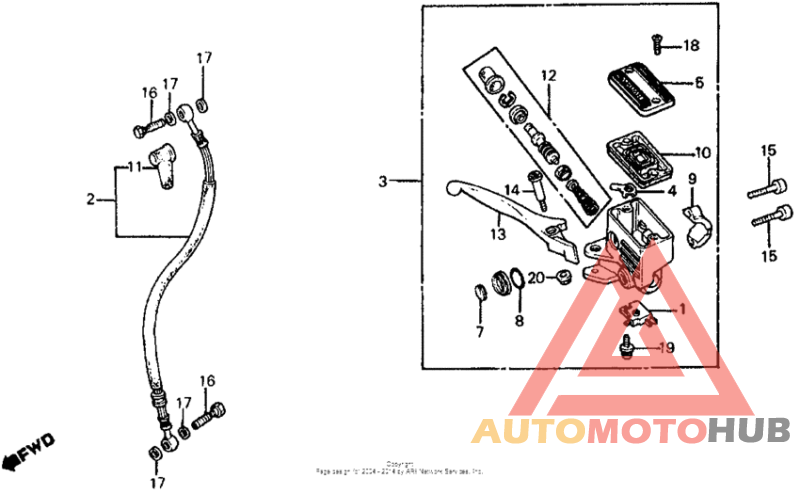Fr. brake master cyl.